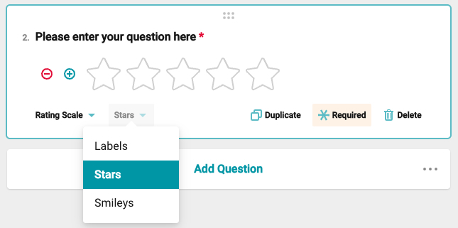 Rating Scale Options
