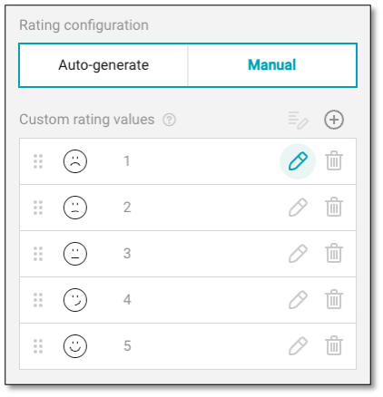 Additional choice configuration options