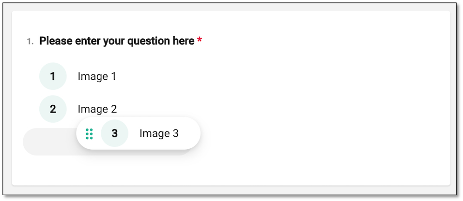 Rating question type interface
