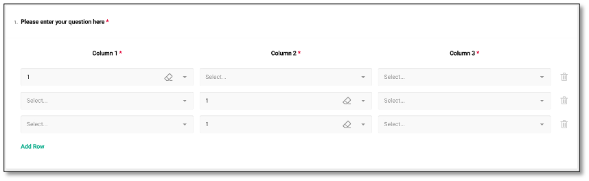 Date picker question configuration