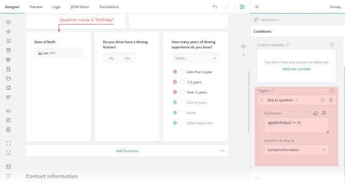 Designing Survey Flow
