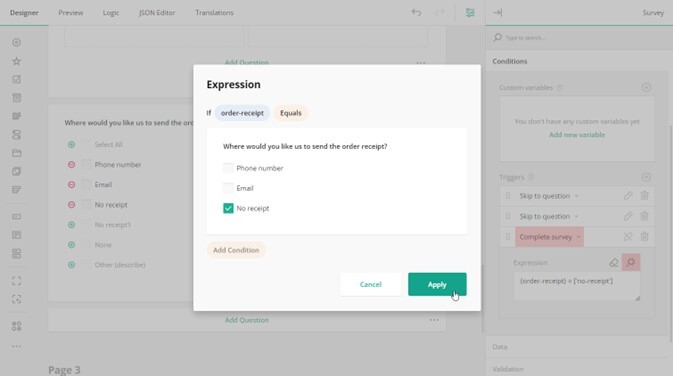 Designing Survey Flow