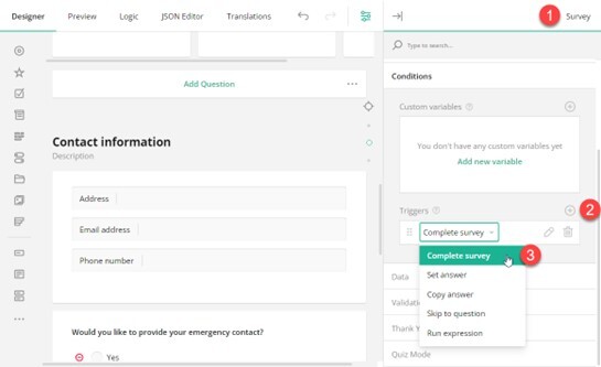 Designing Survey Flow