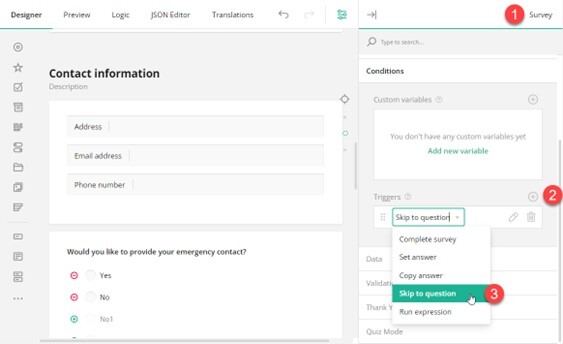 Designing Survey Flow