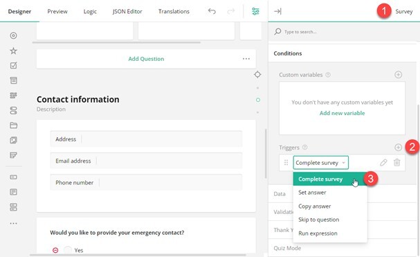 Designing Survey Flow
