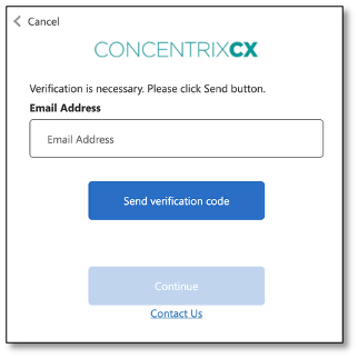 Concentrix Forgot Password Form