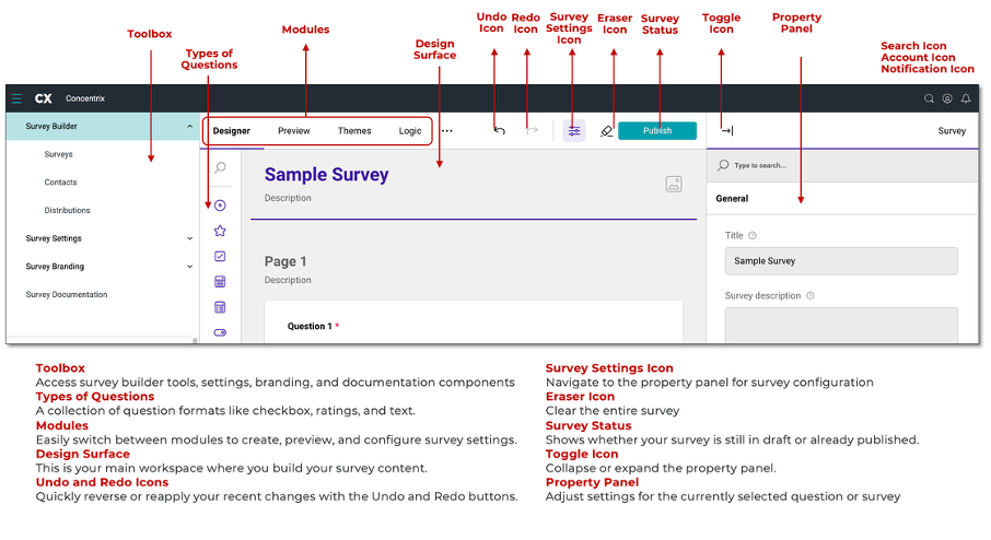 DIY Survey Builder Workspace