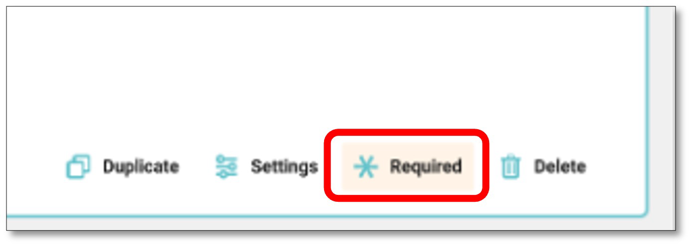 Add Question button