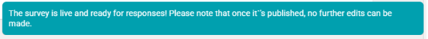 Success message