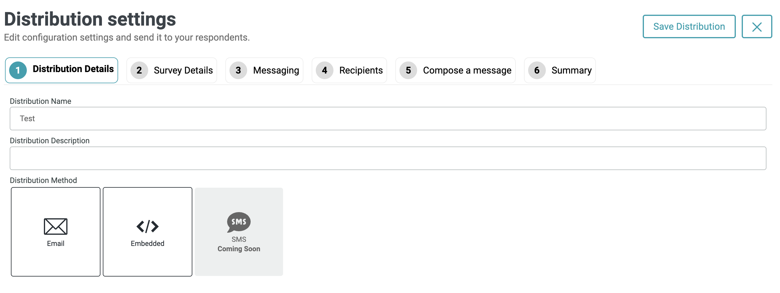 Distribution Details tab