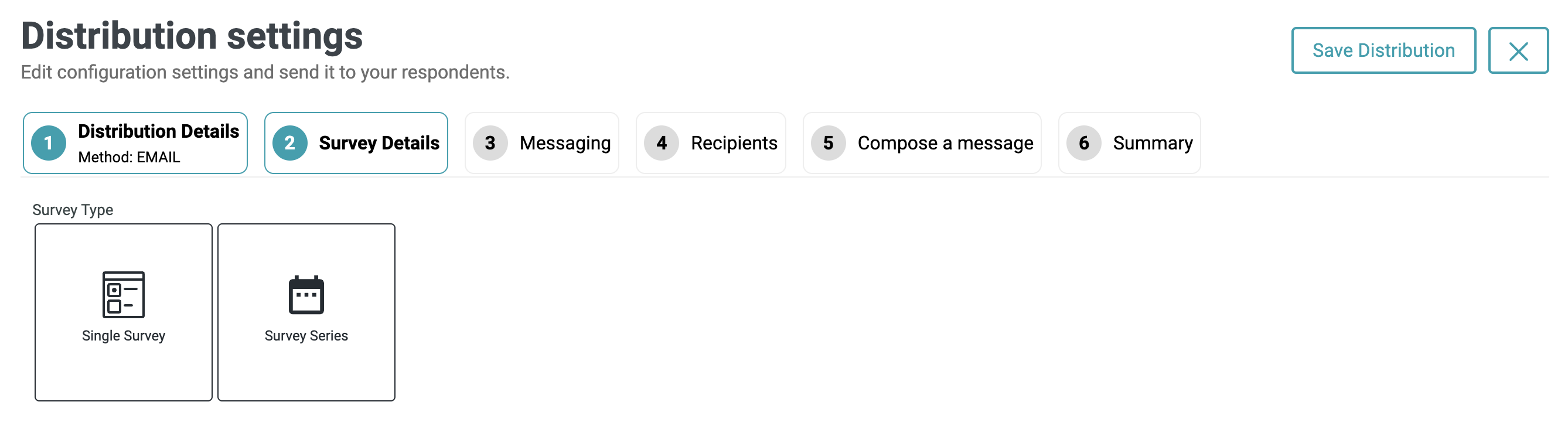 Survey Details tab