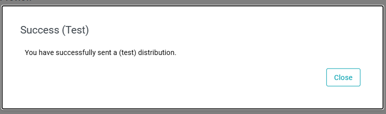 Test email status