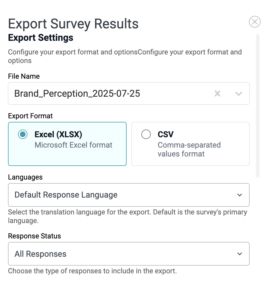 Respondents tab view