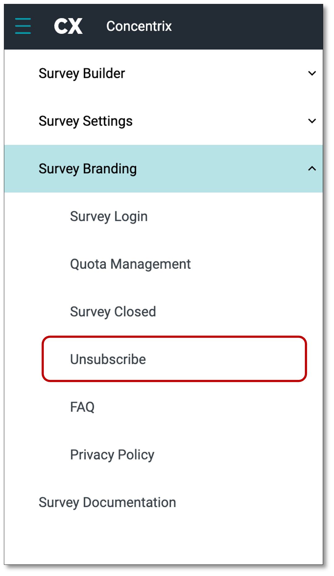 Survey Administration and Settings