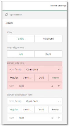 Advanced logo alignment options with left, right, and center positioning