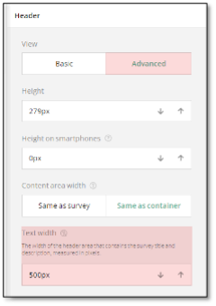 Advanced title settings showing color picker and opacity controls