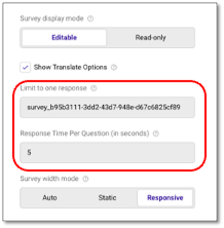Translation options showing Show Translate Options checkbox