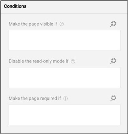 Page time limit setting for controlling completion duration