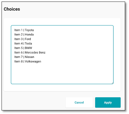 Required question setting and comment box enablement