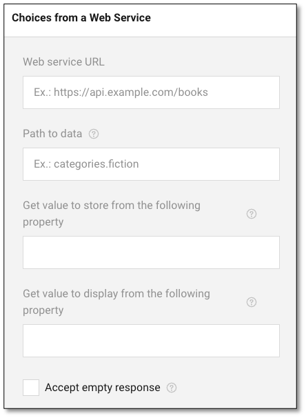 Choice transfer feature for copying responses between questions