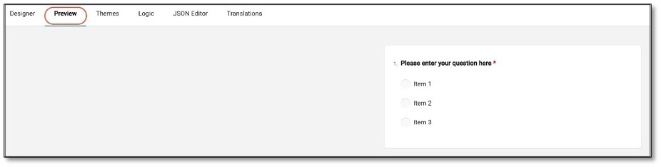 Data tab with Join Identifier and default answer configuration