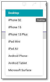 Survey preview showing question presentation and flow