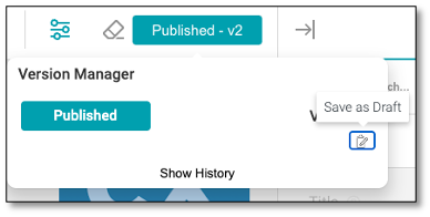 Save as Draft option for editing published surveys