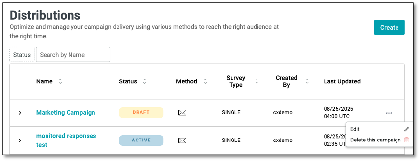 Send distribution confirmation with recipient count and timing