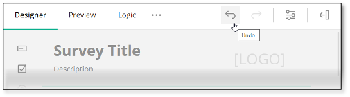 Question type selector dropdown showing different question format options