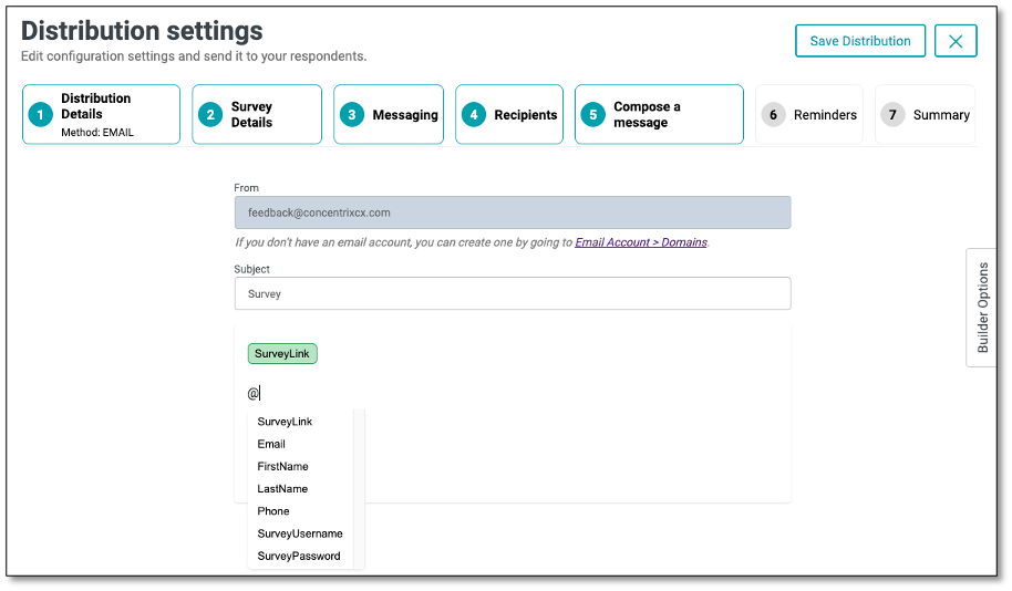 Survey performance metrics with completion time analytics