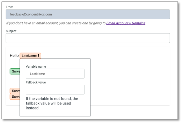 Survey completion summary with final response statistics