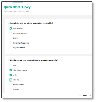 Survey Creation and Distribution
