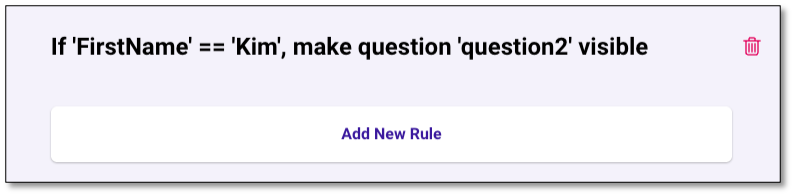 Skip logic rule validation