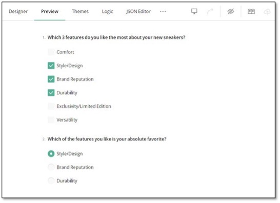 Carry forward configuration preview