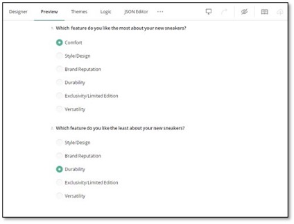 Radio Button Group preview testing