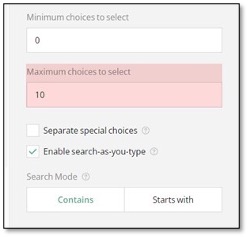 Multi-Select Dropdown to Ranking setup