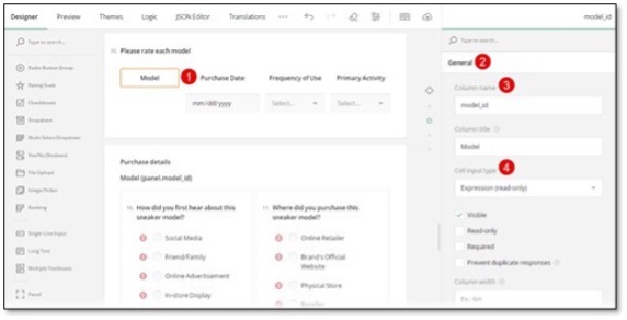 Dynamic Matrix column configuration