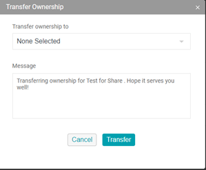 Transfer Ownership